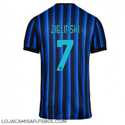 Camisa de Futebol Inter Milan Piotr Zielinski #7 Equipamento Principal 2025-26 Manga Curta Camisa de Futebol Inter Milan Piotr Zielinski #7 Equipamento Principal 2025-26 Manga Curta